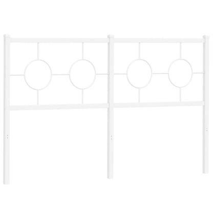 Testiera di Ricambio in Metallo Bianco 140 cm