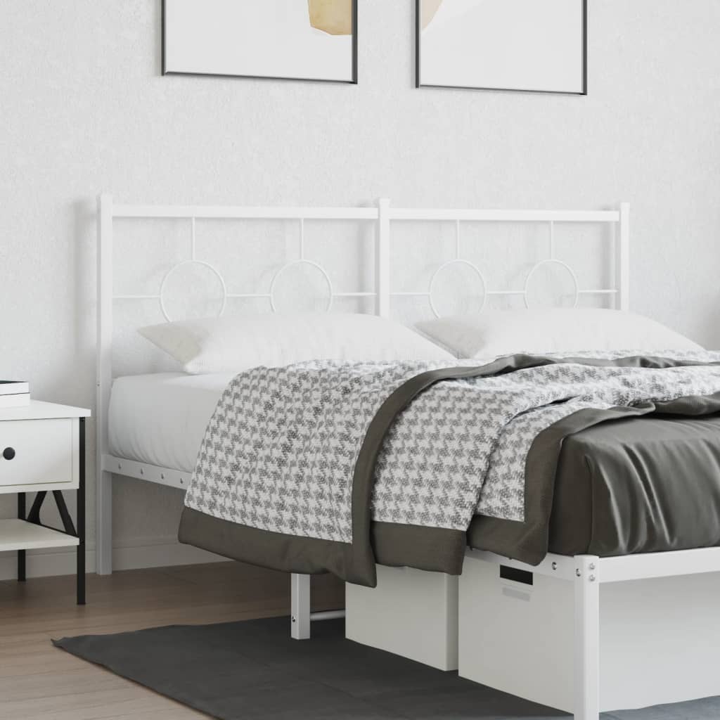 Testiera di Ricambio in Metallo Bianco 150 cm