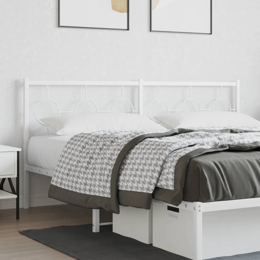 Testiera di Ricambio in Metallo Bianco 180 cm