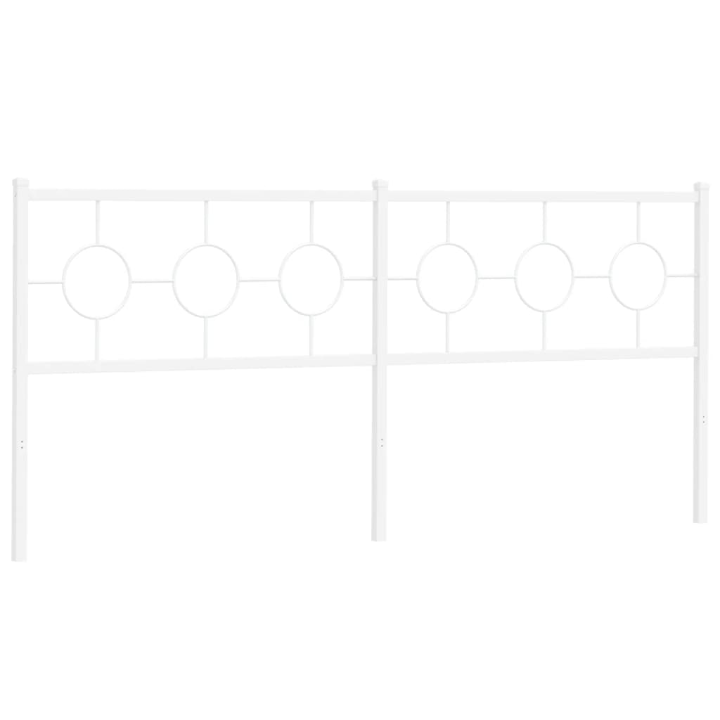 Testiera di Ricambio in Metallo Bianco 193 cm