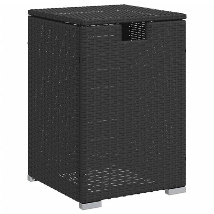 Tavolo Copri Serbatoio Propano Nero 40x40x60 cm in Polyrattan