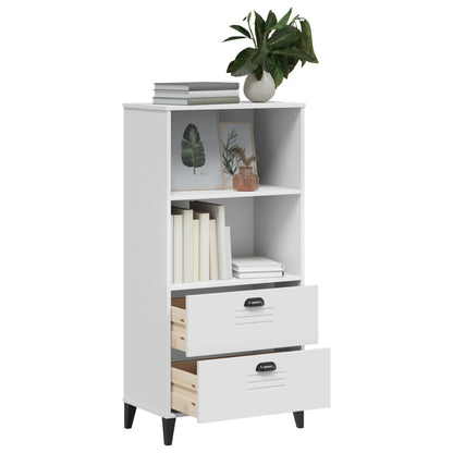 Libreria VIKEN Bianca 60x35x123 cm in Legno Multistrato