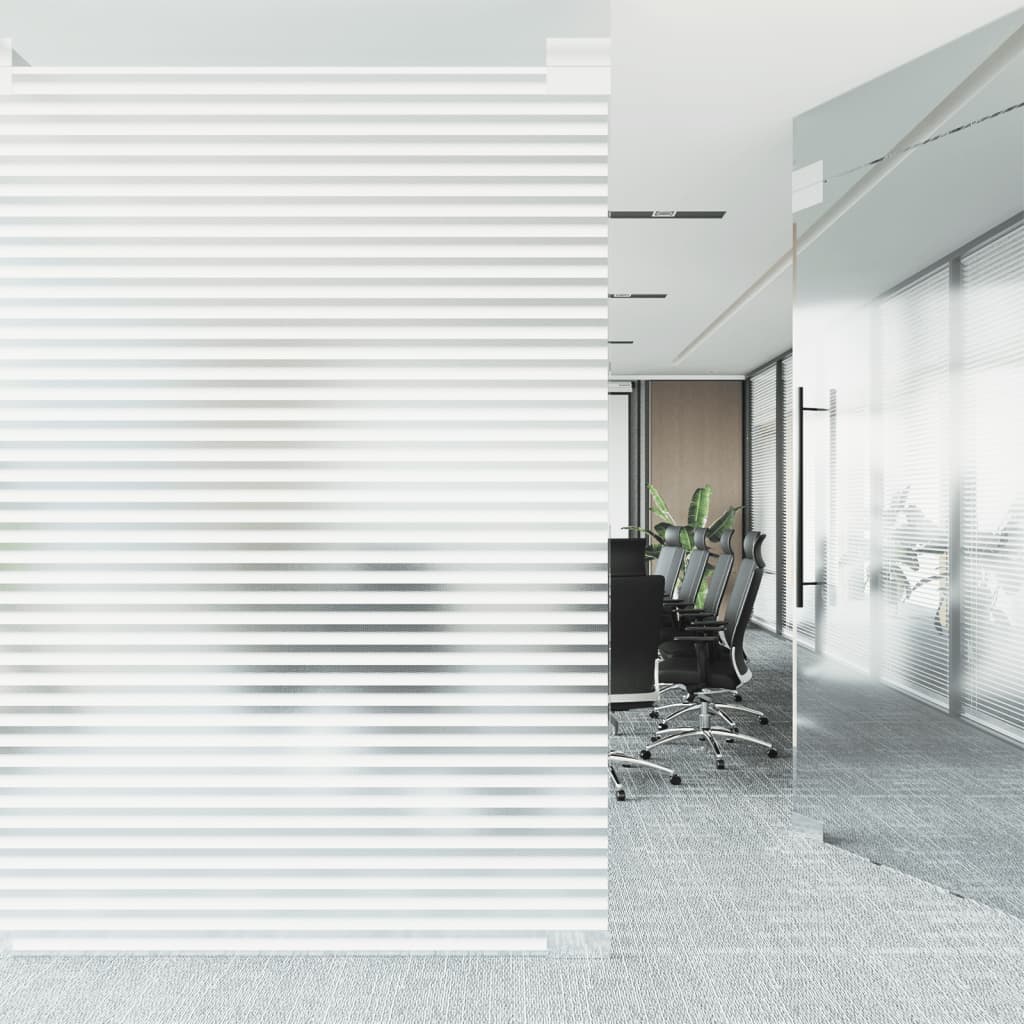 Pellicola per Finestra Smerigliata Motivo Tenda 60x500 cm PVC