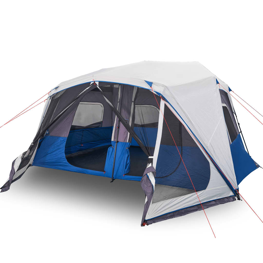 Tenda Famiglia con LED 10 Persone Verde Chiaro Rilascio Rapido
