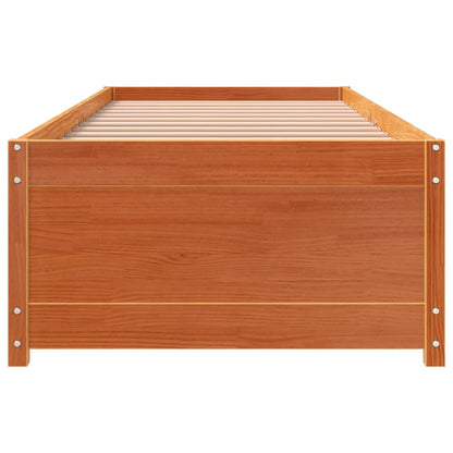 Dormeuse senza Materasso Marrone Cera 90x200 cm Legno di Pino