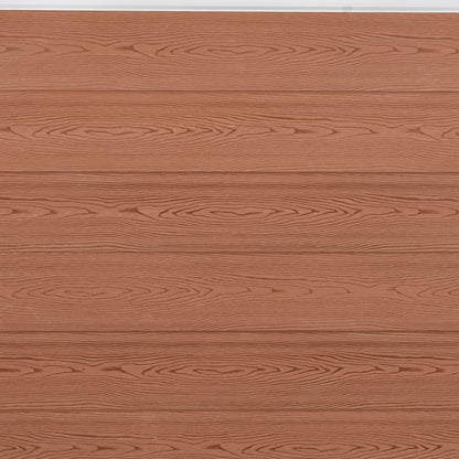 Set Pannello di Recinzione Marrone 180x186 cm in WPC
