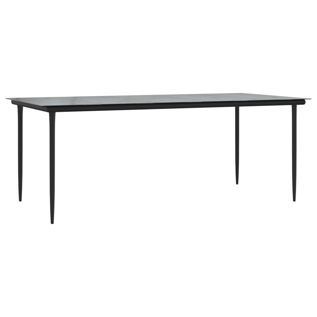 Set da Pranzo da Giardino 7pz con Cuscini in Polyrattan Marrone