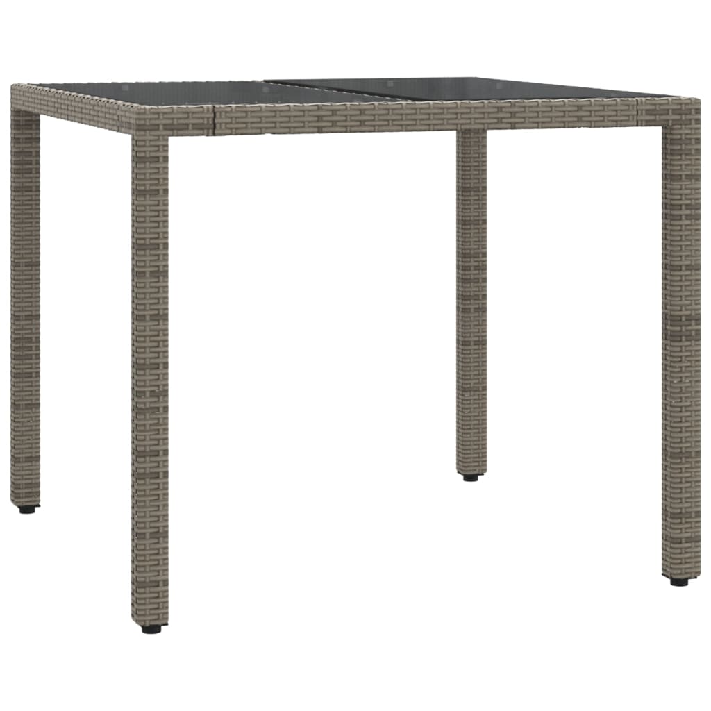 Set da BistrÃ² 3 pz con Cuscini Grigio in Polyrattan