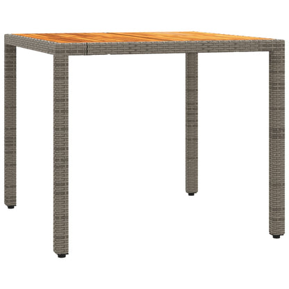 Set da BistrÃ² 3 pz con Cuscini Grigio in Polyrattan