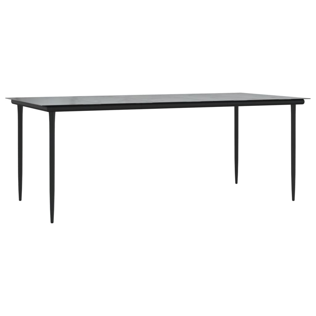 Set da Pranzo da Giardino 7pz con Cuscini in Polyrattan Marrone