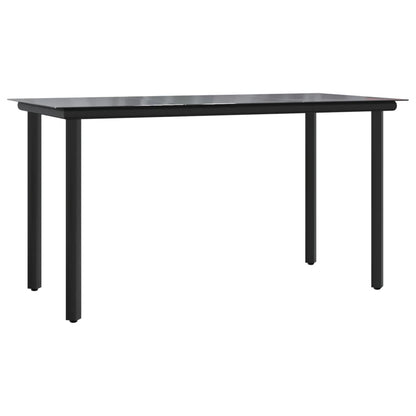 Set da Pranzo da Giardino 7pz con Cuscini in Polyrattan Marrone