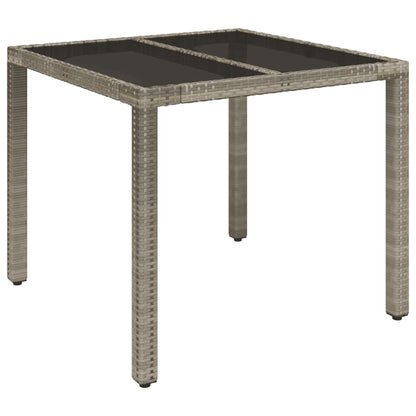 Set da BistrÃ² 3 pz con Cuscini Grigio in Polyrattan