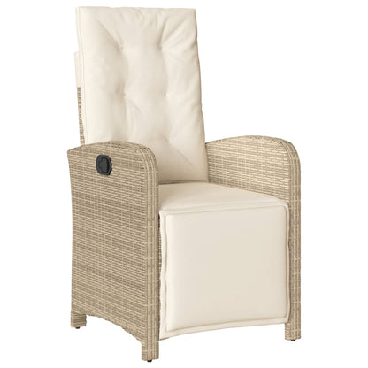Set da BistrÃƒÂ² 3 pz con Cuscini Beige in Polyrattan