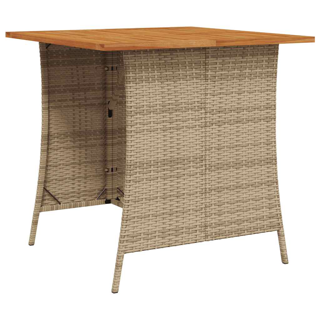 Set Divano da Giardino 6 pz con Cuscini a L Beige in Polyrattan