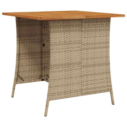 Set Divano da Giardino 6 pz con Cuscini a L Beige in Polyrattan