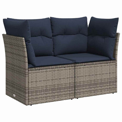 Divano da giardino Grigio 124 x 62 x 69cm polyrattan