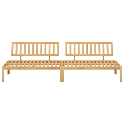 Divani Centrali da Giardino Pallet 2pz Legno Massello di Acacia