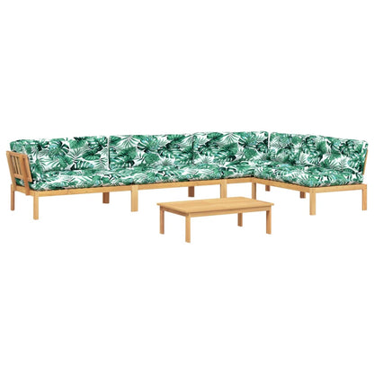 Set Divano Pallet Giardino 5pz con Cuscini Massello Acacia