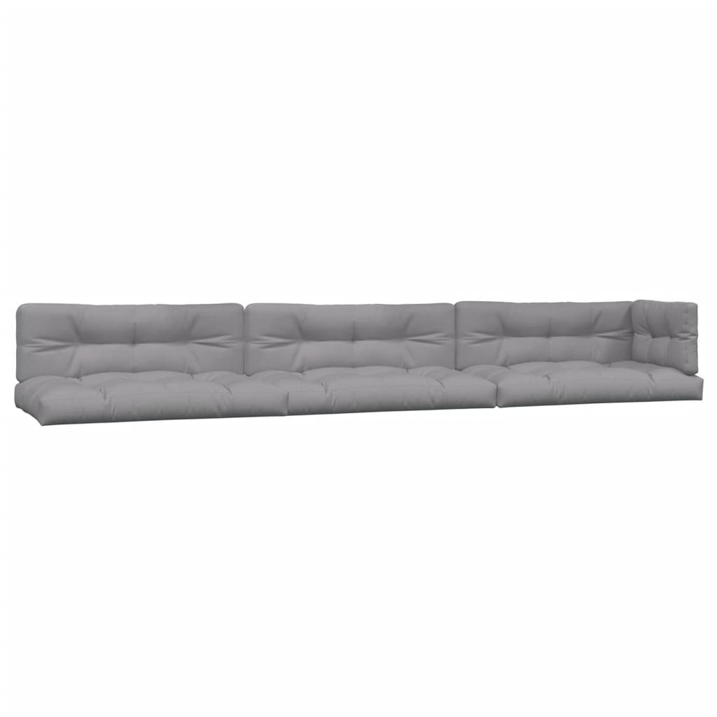 Set Divano Pallet da Giardino 6 pz con Cuscini Massello Acacia