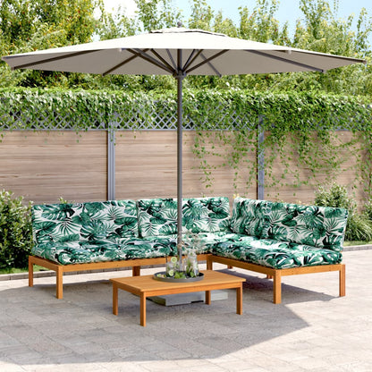 Set Divani Pallet Giardino 4pz Cuscini Legno Massello Acacia