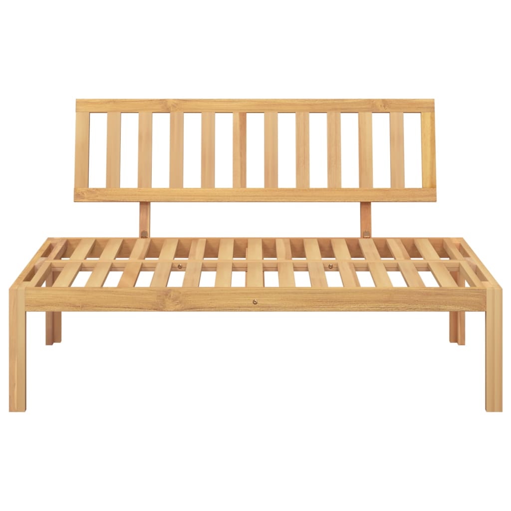 Divano Centrale da Giardino Pallet in Legno Massello di Acacia