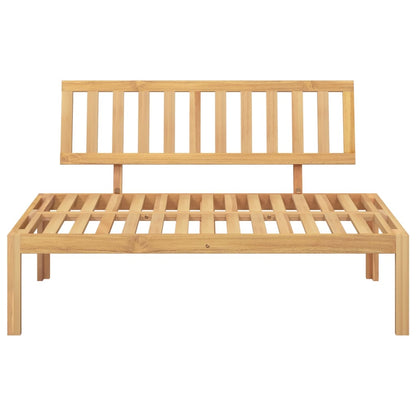 Divano Centrale da Giardino Pallet in Legno Massello di Acacia