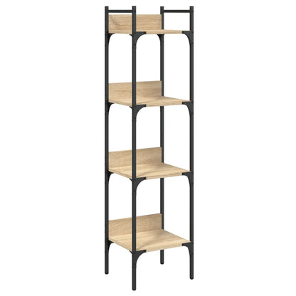 Libreria 4 Ripiani Rovere Sonoma 35x30x138,5 Legno Multistrato