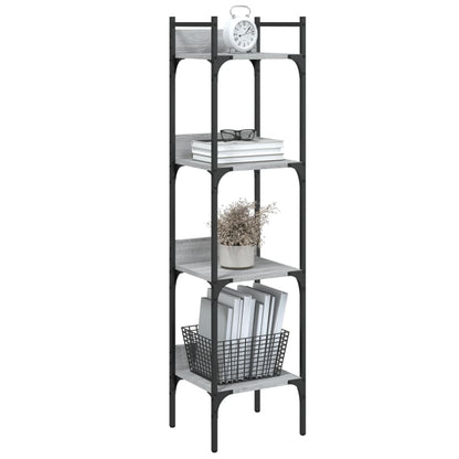 Libreria 4Ripiani Grigio Sonoma 35x30x138,5cm Legno Multistrato