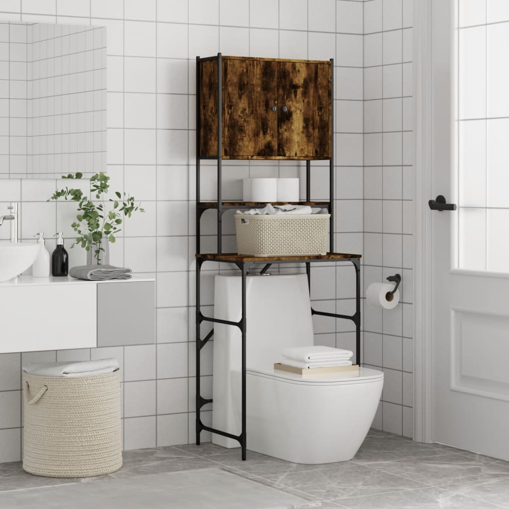 Mobile per Lavatrice Rovere Fumo 68x48,5x194 cm