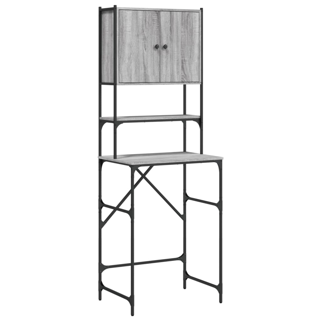 Mobile per Lavatrice Grigio Sonoma 68x48,5x194 cm