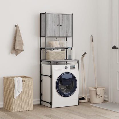 Mobile per Lavatrice Grigio Sonoma 68x48,5x194 cm