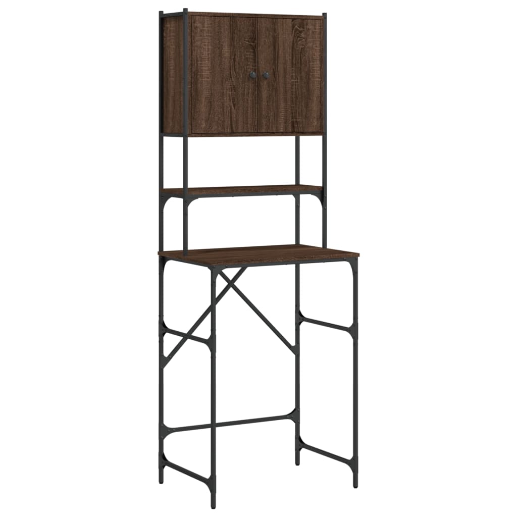 Mobile per Lavatrice Rovere Marrone 68x48,5x194 cm