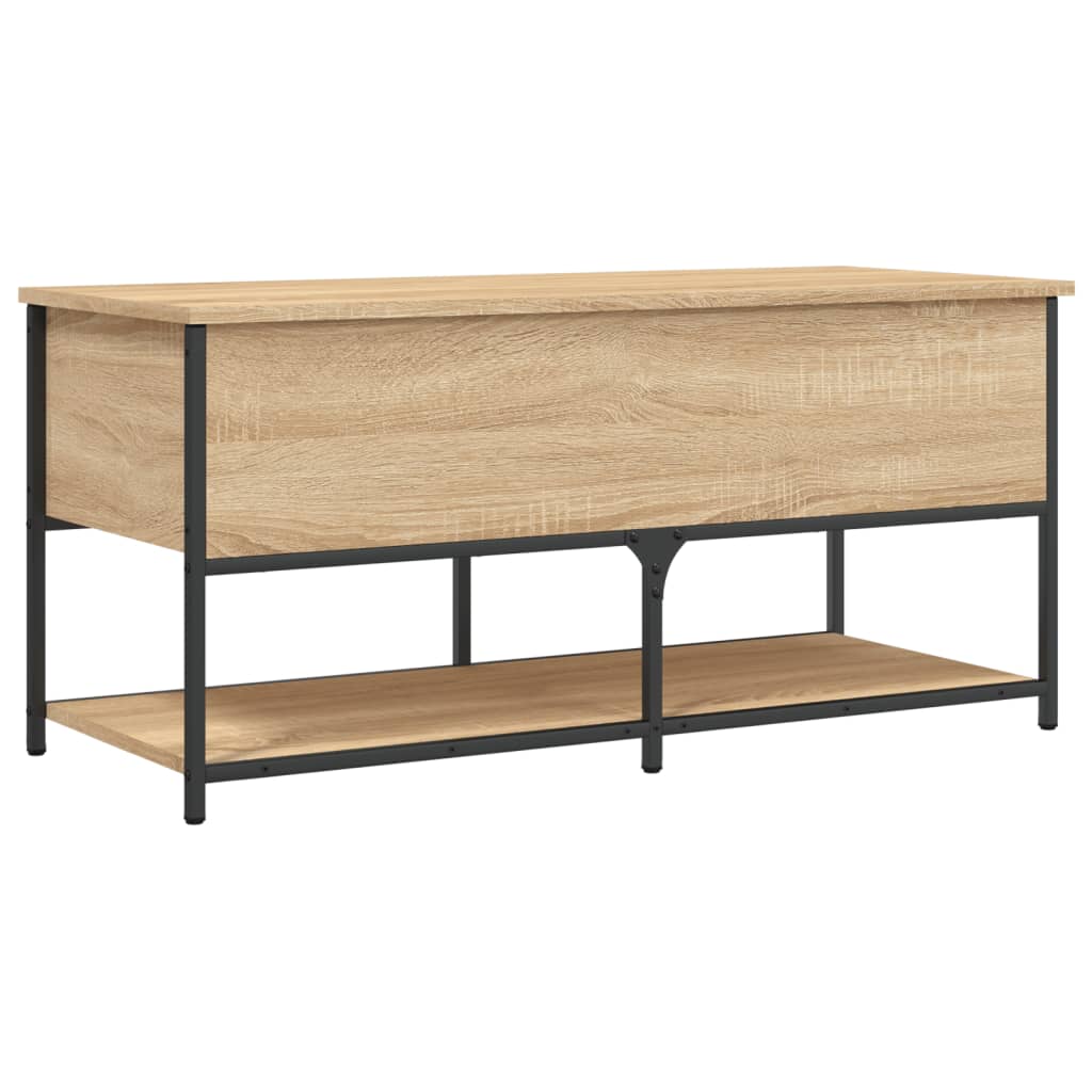 Panca Portaoggetti Rovere Sonoma 100x42,5x47 Legno Multistrato