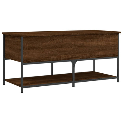 Panca Portaoggetti Rovere Marrone 100x42,5x47 Legno Multistrato