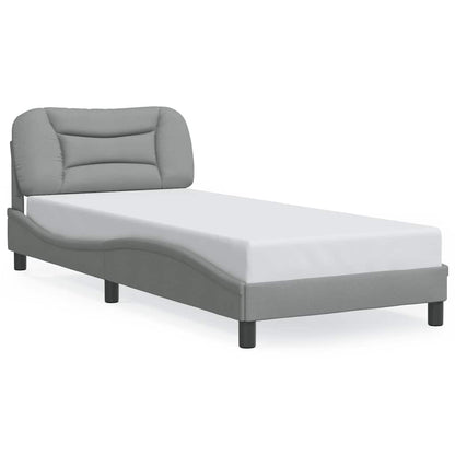 Giroletto senza Materasso Hvar Grigio Chiaro 80x200 cm Tessuto