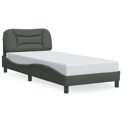 Giroletto senza Materasso Hvar Grigio Scuro 80x200 cm Tessuto