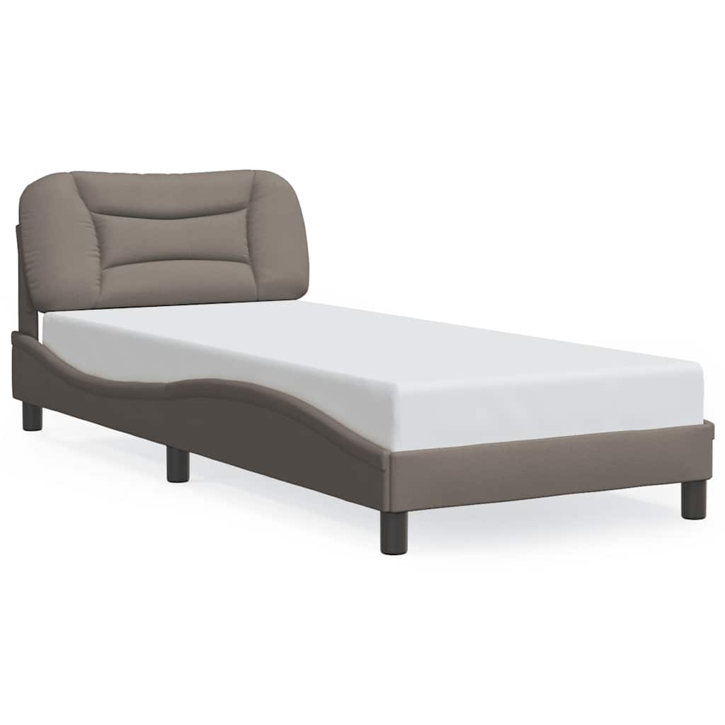 Giroletto senza Materasso Hvar Tortora 90x200 cm Tessuto