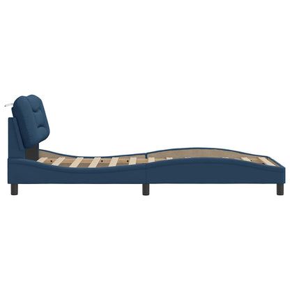 Giroletto senza Materasso Hvar Blu 90x200 cm in Tessuto