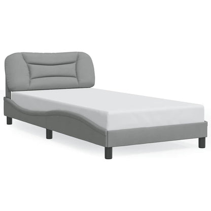 Giroletto senza Materasso Hvar Grigio Chiaro 100x200 cm Tessuto