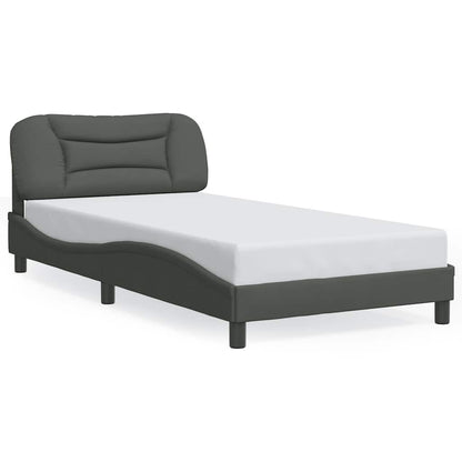 Giroletto senza Materasso Hvar Grigio Scuro 100x200 cm Tessuto