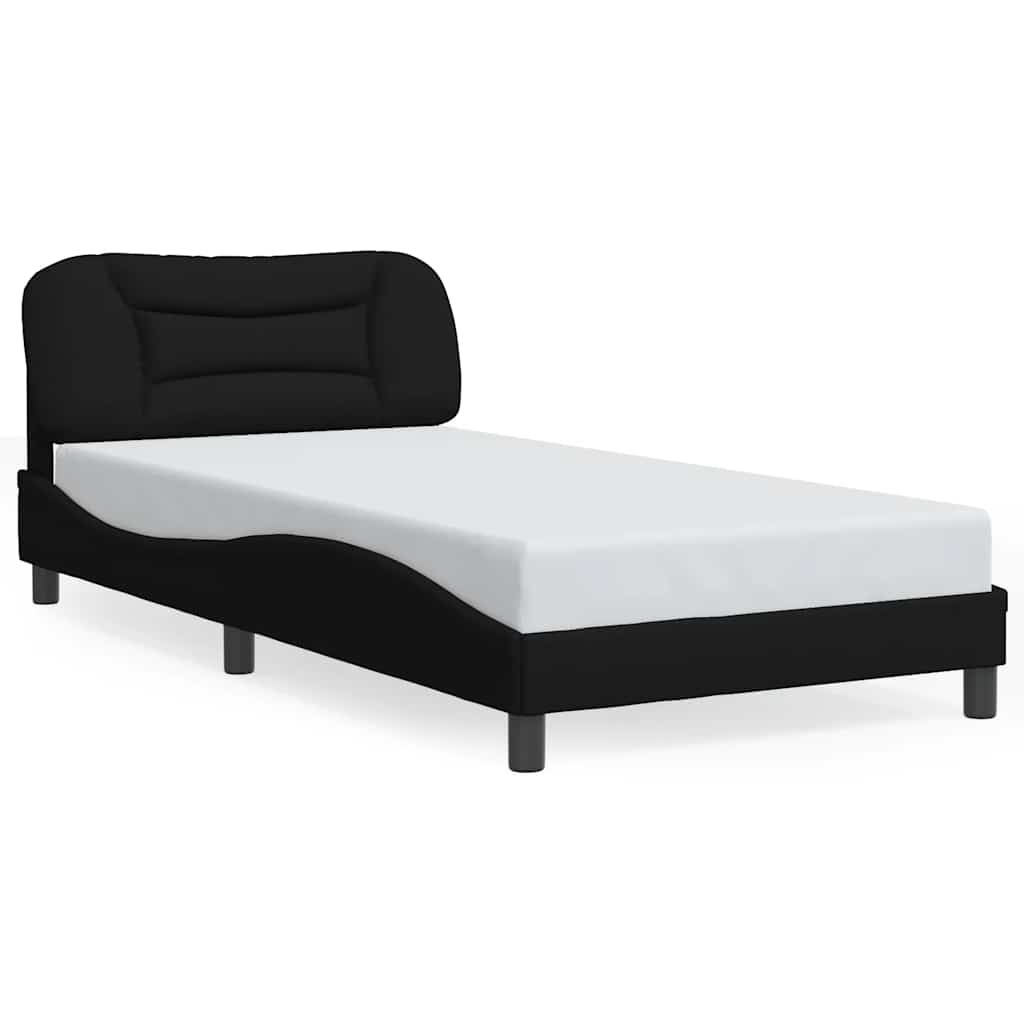 Giroletto senza Materasso Hvar Nero 100x200 cm in Tessuto