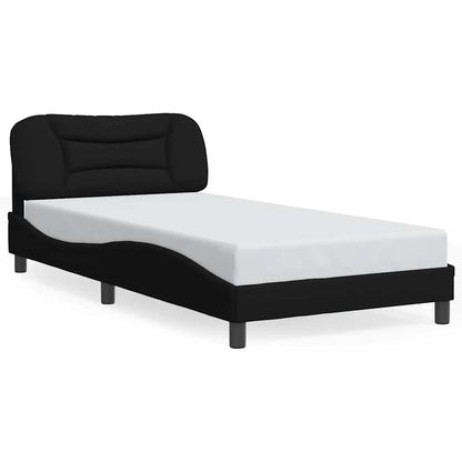 Giroletto senza Materasso Hvar Nero 100x200 cm in Tessuto