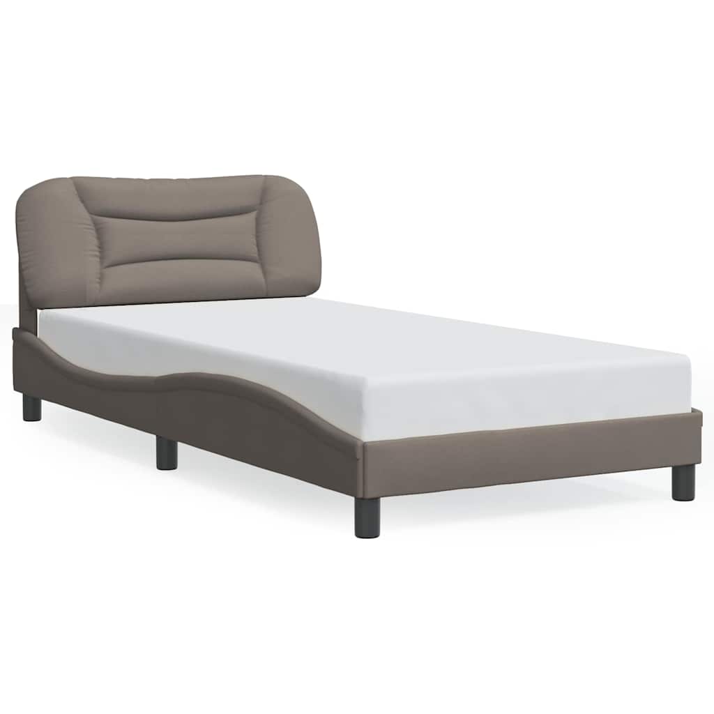 Giroletto senza Materasso Hvar Tortora 100x200 cm in Tessuto