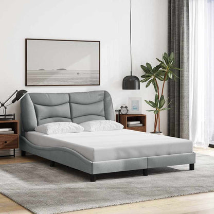 Giroletto senza Materasso Hvar Grigio Chiaro 120x200 cm Tessuto