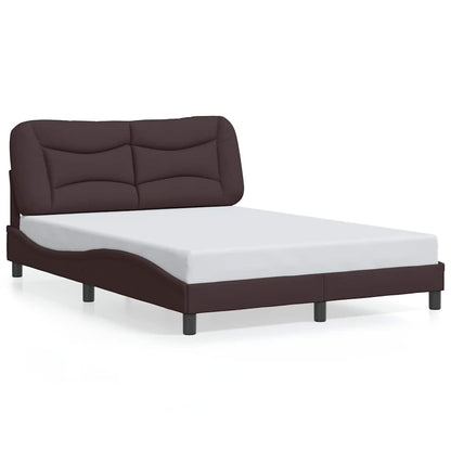 Giroletto senza Materasso Hvar Marrone Scuro 120x200 cm Tessuto