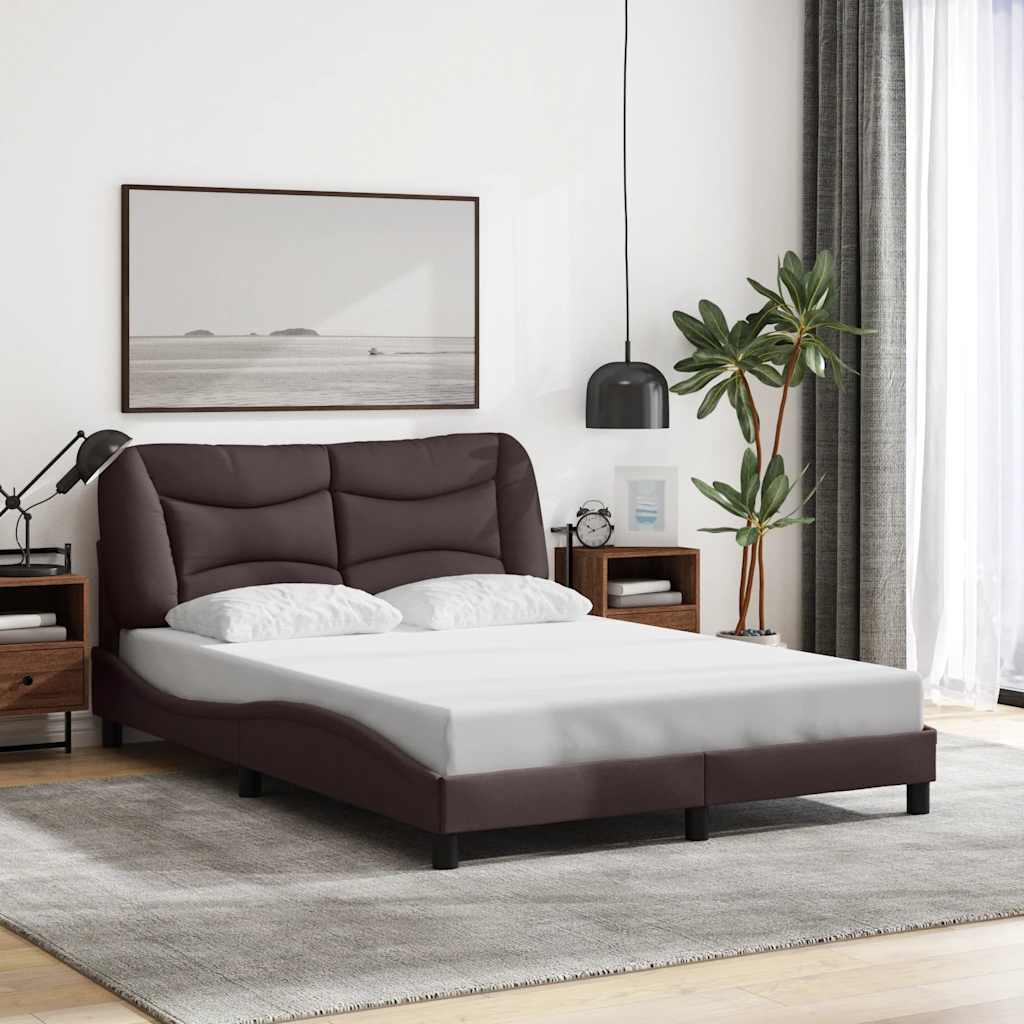 Giroletto senza Materasso Hvar Marrone Scuro 120x200 cm Tessuto