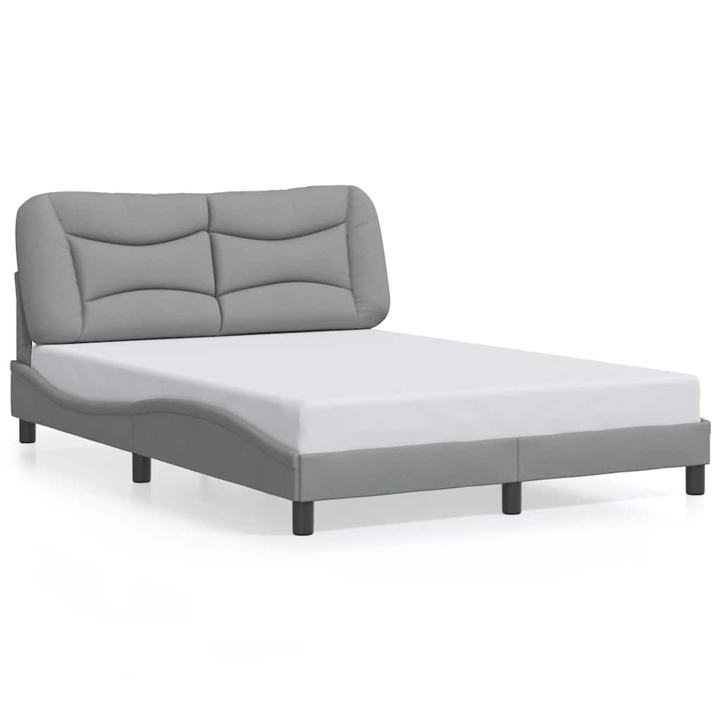 Giroletto senza Materasso Hvar Grigio Chiaro 140x190 cm Tessuto