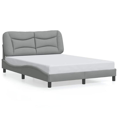 Giroletto senza Materasso Hvar Grigio Chiaro 140x190 cm Tessuto