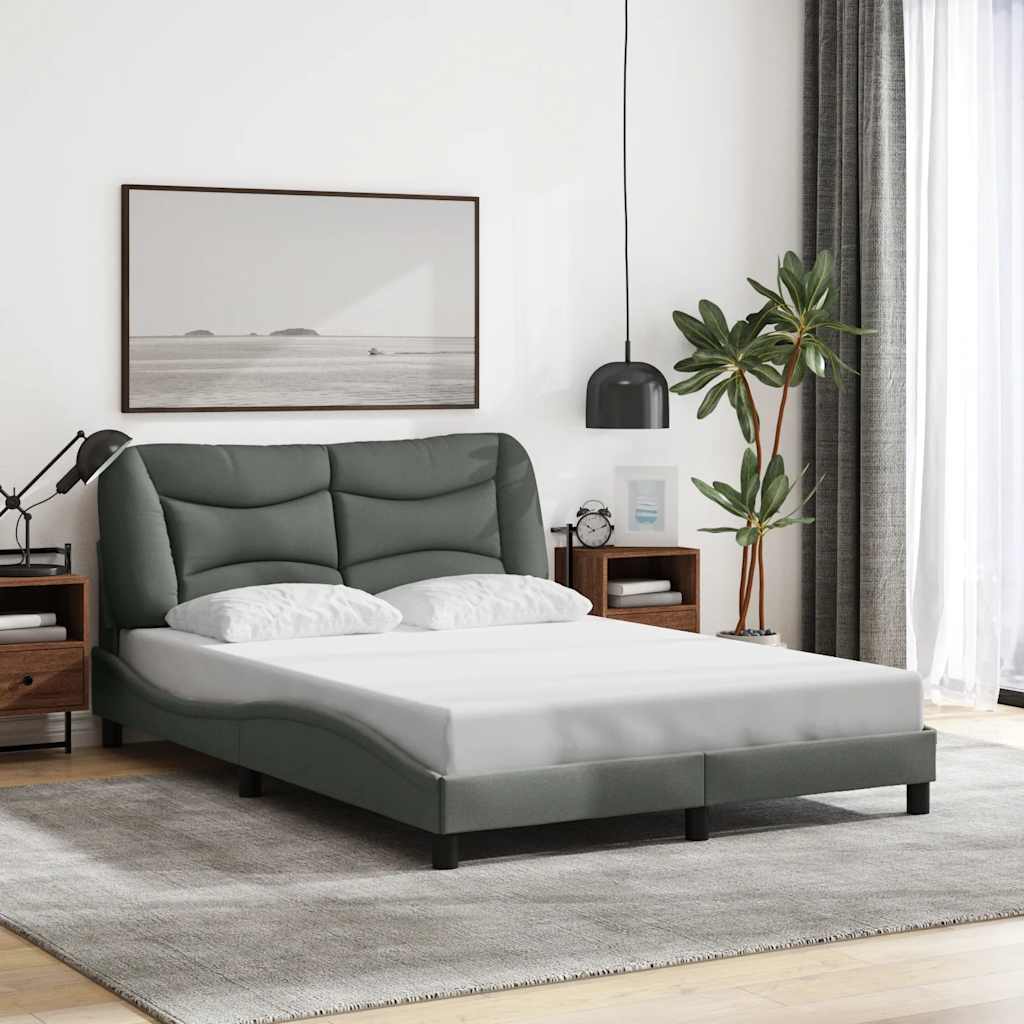 Giroletto senza Materasso Hvar Grigio Scuro 140x190 cm Tessuto