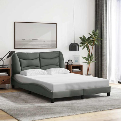 Giroletto senza Materasso Hvar Grigio Scuro 140x190 cm Tessuto